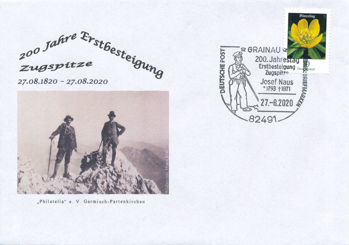 200 Jahre Erstbesteigung der Zugspitze am 27. August 1820.